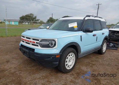 2024 Ford Bronco Sport Heritage из США, поврежденный, VIN 3FMCR9G61RRF29225